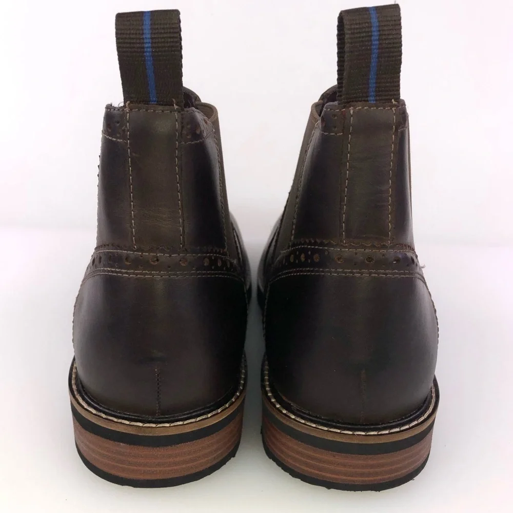 Nunn Bush Kore Otis Brown Leather Chelsea Boots Size 9M